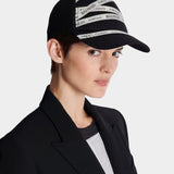 BALMAIN 緞帶標語裝飾棒球帽
