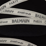 BALMAIN 緞帶標語裝飾棒球帽