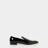CHRISTIAN LOUBOUTIN Dandelion 黑色亮面漆皮樂福鞋
