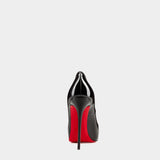 CHRISTIAN LOUBOUTIN Privé Open Toe Platform 12 cm Pumps - Black
