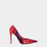 CHRISTIAN LOUBOUTIN Kate 10 cm diamond rose satin pumps