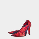 CHRISTIAN LOUBOUTIN Kate 10 cm diamond rose satin pumps
