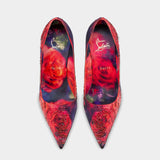 CHRISTIAN LOUBOUTIN Kate 10 cm diamond rose satin pumps