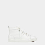 CHRISTIAN LOUBOUTIN White studded high-top sneakers