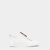 CHRISTIAN LOUBOUTIN white calfskin shoes with studs