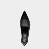 CHRISTIAN LOUBOUTIN Slingback 5.5 cm black pointed toe pumps