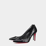 CHRISTIAN LOUBOUTIN Kate 8.5 cm crocodile embossed pumps