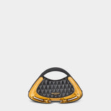 BALMAIN Mini Jolie Madame faux leather bag