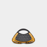 BALMAIN Mini Jolie Madame faux leather bag