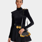 BALMAIN Mini Jolie Madame faux leather bag