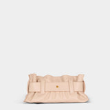 BALMAIN Mini Anthem Calfskin Bag - Beige
