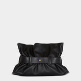 BALMAIN Calfskin Anthem Medium Bag - Black