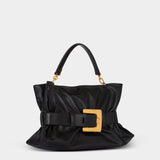 BALMAIN Calfskin Anthem Medium Bag - Black