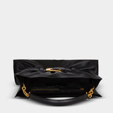 BALMAIN Calfskin Anthem Medium Bag - Black