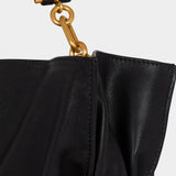 BALMAIN Calfskin Anthem Medium Bag - Black