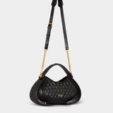 BALMAIN Medium Jolie Madame Check Quilted Calfskin Bag
