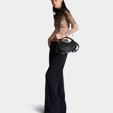 BALMAIN Medium Jolie Madame Check Quilted Calfskin Bag