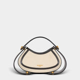 BALMAIN Medium Jolie Madame canvas and smooth leather bag