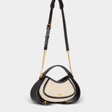BALMAIN Medium Jolie Madame canvas and smooth leather bag