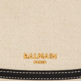 BALMAIN Medium Jolie Madame canvas and smooth leather bag