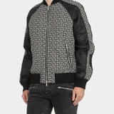 BALMAIN Classic PB Jacquard Nylon Flight Jacket
