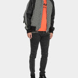 BALMAIN Classic PB Jacquard Nylon Flight Jacket