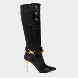 BALMAIN ROBIN lambskin stiletto boots