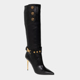 BALMAIN ROBIN lambskin stiletto boots