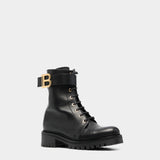 BALMAIN RANGER Calfskin B-shaped Roman ankle boots