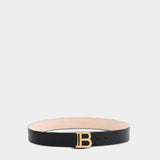 BALMAIN 經典B字寬版腰帶