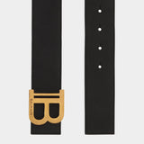 BALMAIN 經典B字寬版腰帶