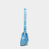 DIESEL Limited Edition Blue Sky Curved Cloud Sky Printed Underarm Bag