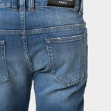 BALMAIN Distressed biker slim-fit jeans
