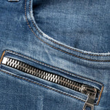 BALMAIN Distressed biker slim-fit jeans
