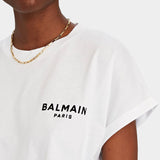 Balmain LOGO 短版T恤 / 女