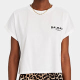 Balmain LOGO 短版T恤 / 女