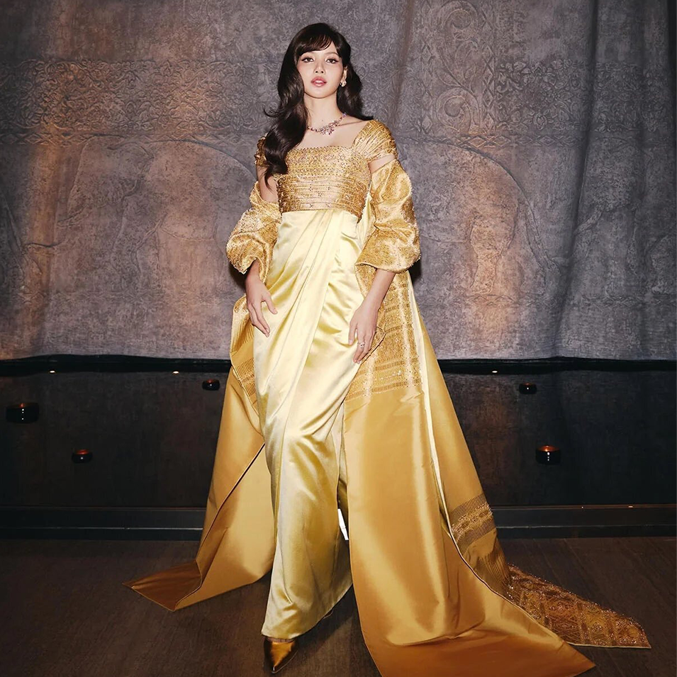 BALMAIN | 典藏再現：Lisa身著跨世紀訂制禮服，致敬泰國王室與文化之美