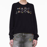 MARC JACOBS 鑲嵌 Logo 針織圓領毛衣