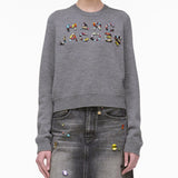 MARC JACOBS 鑲嵌 Logo 針織圓領毛衣