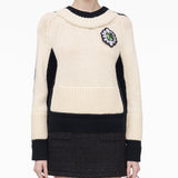 MARC JACOBS 錯視設計針織圓領毛衣