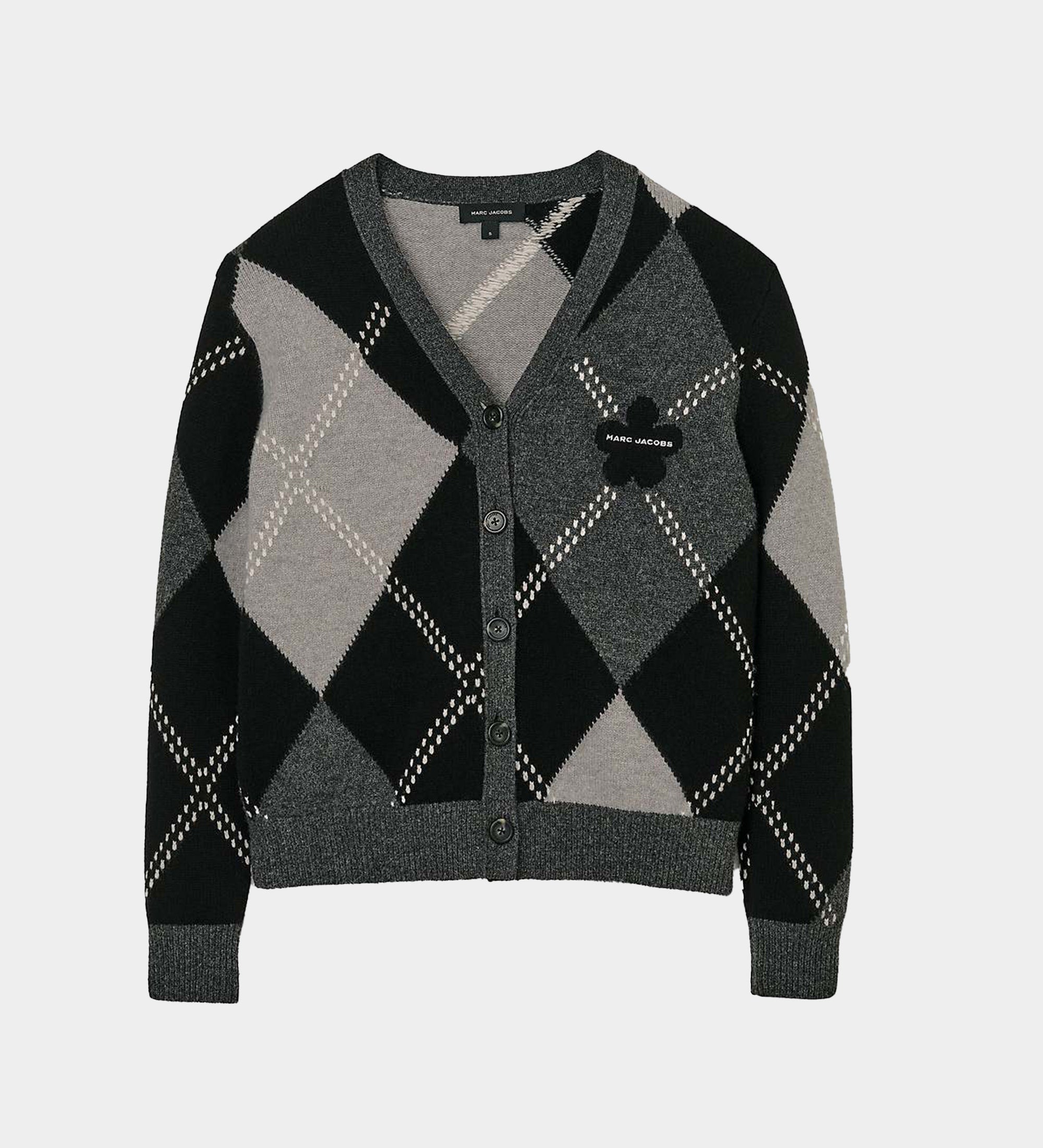 MARC JACOBS 菱格針織開襟衫