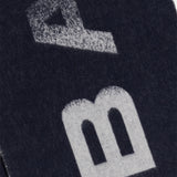 BALLY Logo 羊毛流蘇圍巾