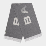 BALLY Logo 羊毛圍巾