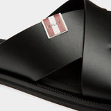 BALLY GLIDE CROSS STRAP SLIPPER 