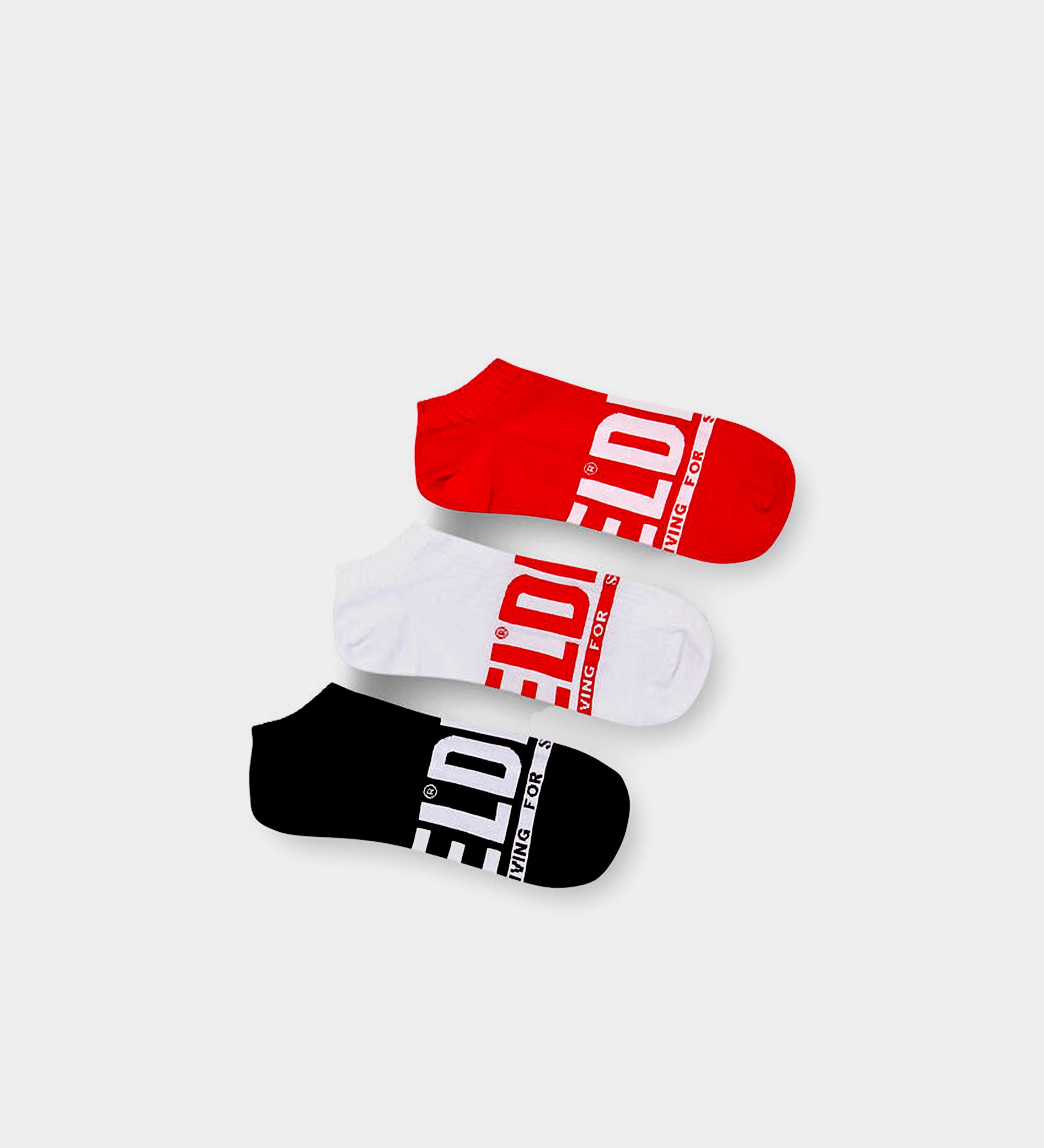 DIESEL 男士短襪三件組