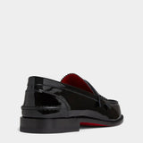CHRISTIAN LOUBOUTIN 漆皮水鑽樂福鞋