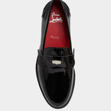 CHRISTIAN LOUBOUTIN 漆皮水鑽樂福鞋