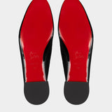 CHRISTIAN LOUBOUTIN 黑色漆皮芭蕾平底鞋