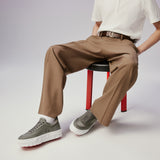 CHRISTIAN LOUBOUTIN 男款拼接厚底休閒鞋 - 2 色
