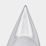 CHRISTIAN LOUBOUTIN 銀色 Miss Z 100mm 高跟鞋